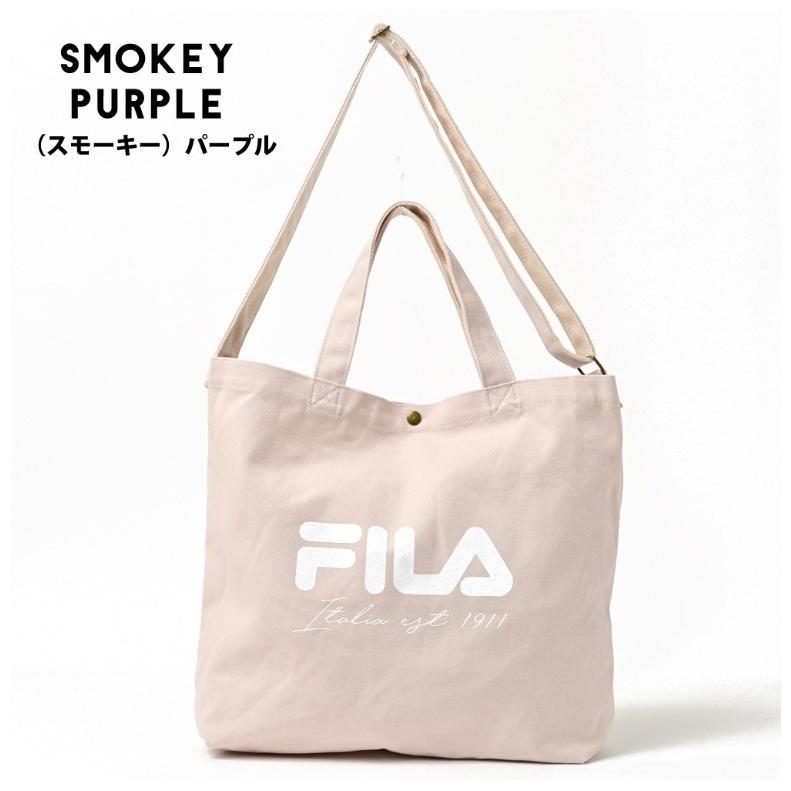 FILA トートバッグ 女の子 おしゃれ スモーキーカラー 2WAYトート 女子 