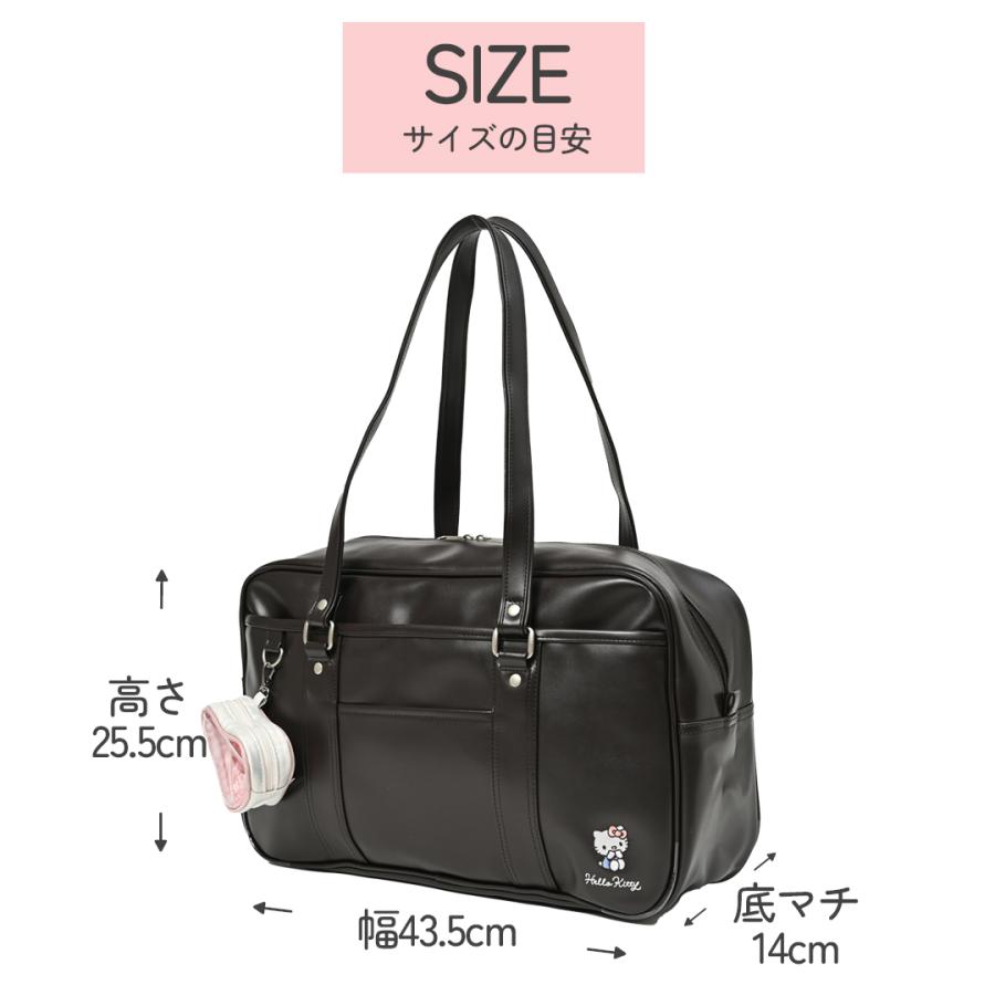 スクールバッグ 合皮 サンリオ 革 クロミ キティ マイメロディ シナモロール 通学 学生 大容量 スクバ  学生カバン ナイロン  高校生 中学生 女子 |  | 10