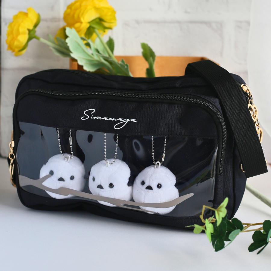 ショルダー バッグ シマエナガ ぬいぐるみ 小学生 女の子 ポーチ