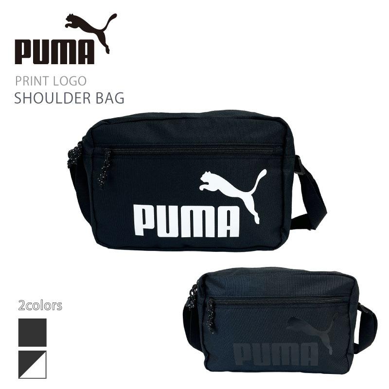 puma プーマ ショルダーバッグ 小学生 男の子 中学生 小学校  男子 子供 サブバッグ ブラック 修学 旅行 合宿 林間学校 子ども バッグ シンプル ロゴ 部活 誕生 | PUMA