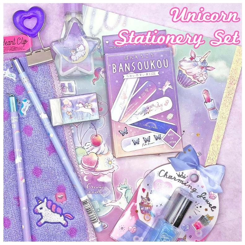 文具セット 小学生 女の子 トレンド文具 ユニコーン 8点セット 文房具 かわいい おしゃれ 女子 子供 低学年 高学年 中学生 お誕生日 ギフト 誕生日 プレゼント Bst241b ジュニア バッグの店 プリーズ 通販 Yahoo ショッピング