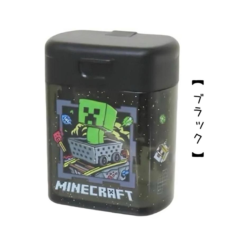 マインクラフト マイクラ 鉛筆削り シャープナー 小学生 男の子 新入学 新学期 文房具 文具 クリーパー ブラック グリーン ラメ入り まいくら まいんくらふと |  | 01