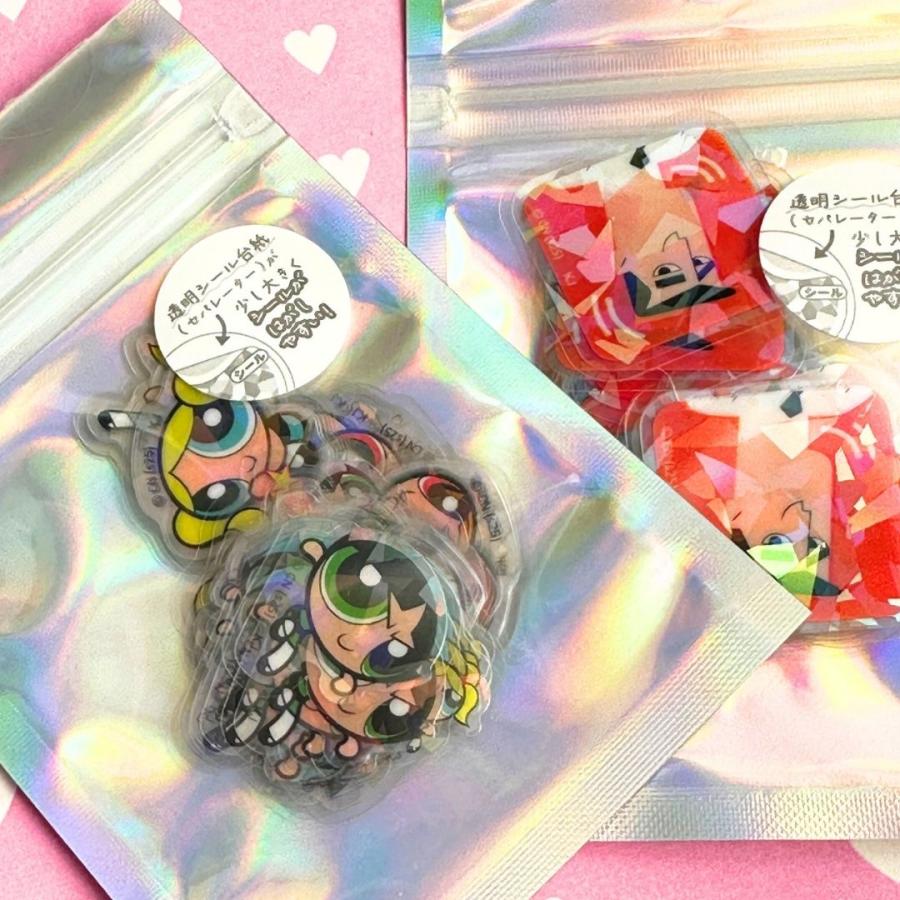 オーロラホログラムクリアフレークシール サンリオ たまごっち パワパフ シール 平成 ステッカー コレクション 子供 シールフレーク 大人 子供会　景品 かわいい |  | 04