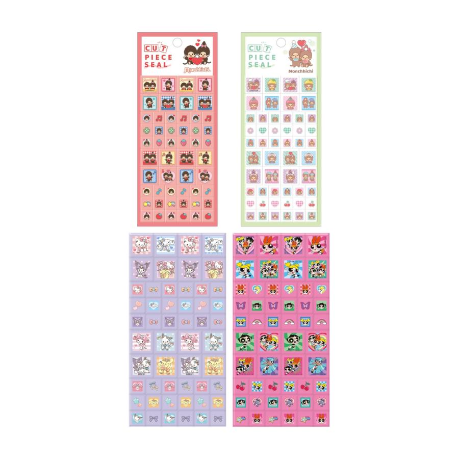 キャラクター カットピースシール 女の子 シール 人気 かわいい ステッカー コレクション 女子 プチギフト 誕生日 景品 クリスマス | CRUX