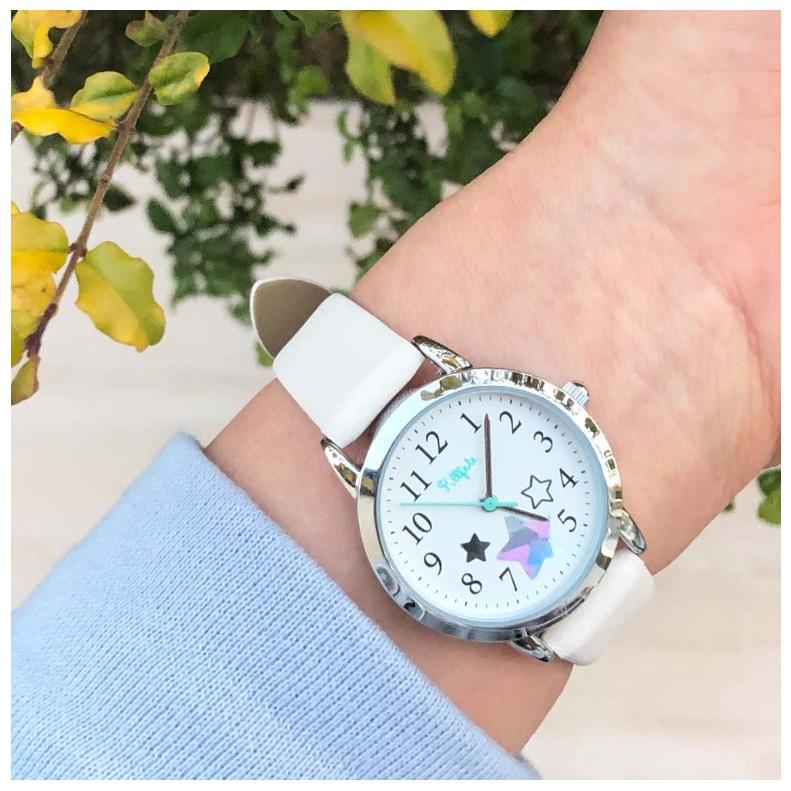 腕時計 小学生 女の子 フロート かわいい おしゃれ アナログ 星 ハート 誕生日 プレゼント ホログラム 大人っぽ 高学年 中学生 高校生 子供 こども 女子 贈り物 | field work | 12