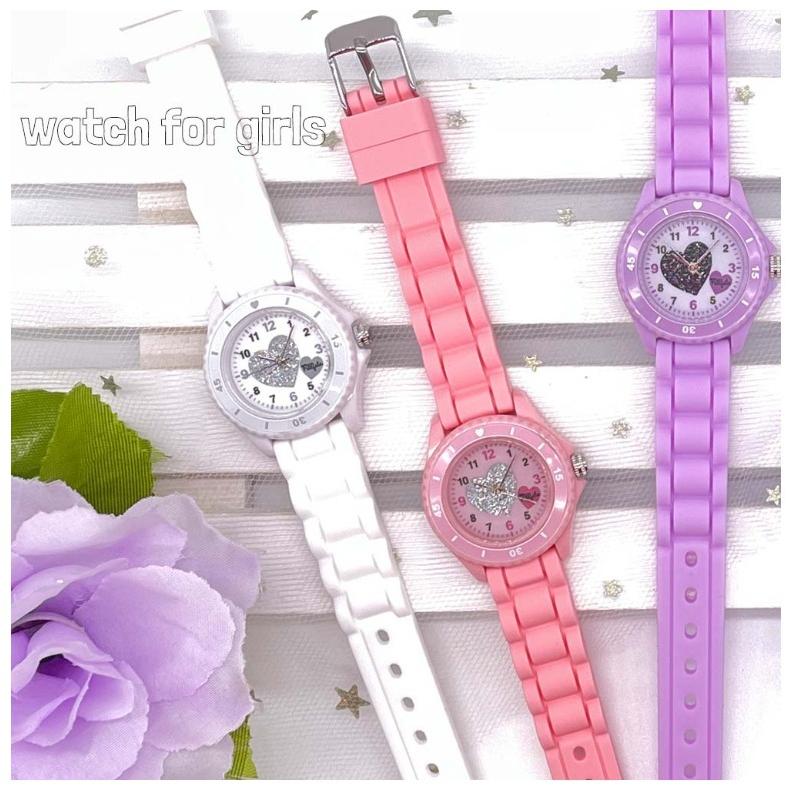 腕時計 小学生 女の子 ラメル かわいい おしゃれ アナログ 誕生日 プレゼント 時計 低学年 ファッションウォッチ 中学生 安値 高校生 シリコンベルト 高学年 子供