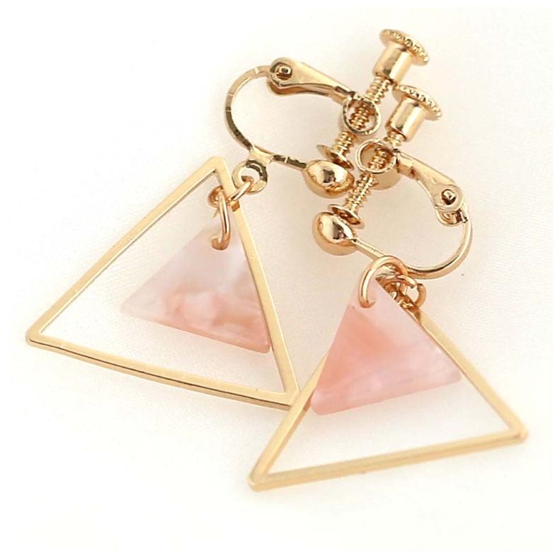 イヤリング かわいい 小学生 女の子 トライアングル イヤリング おしゃれ 低学年 高学年 中学生 アクセサリー ノンホール 女子 子供 誕生日 プレゼント ギフト | ブランド登録なし | 04