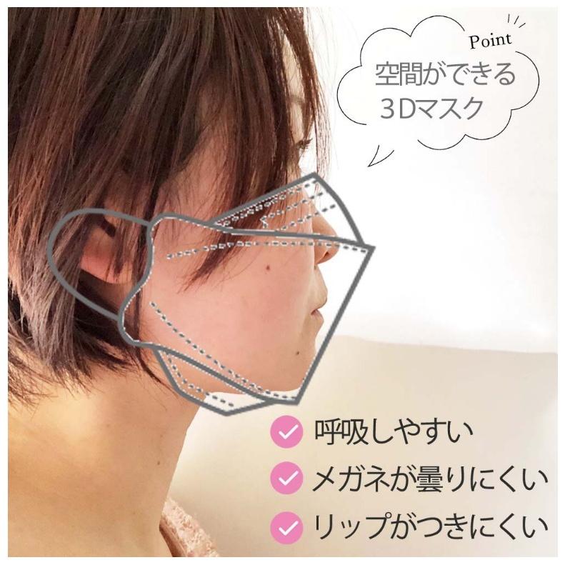 Picool 血色マスク レギュラーサイズ ピクール 不織布3Dマスク 20枚入り 不織布 カラーマスク 男性 女性 かわいい 女子 小学生 中学生 高校生 誕生日 プレゼント | ブランド登録なし | 06