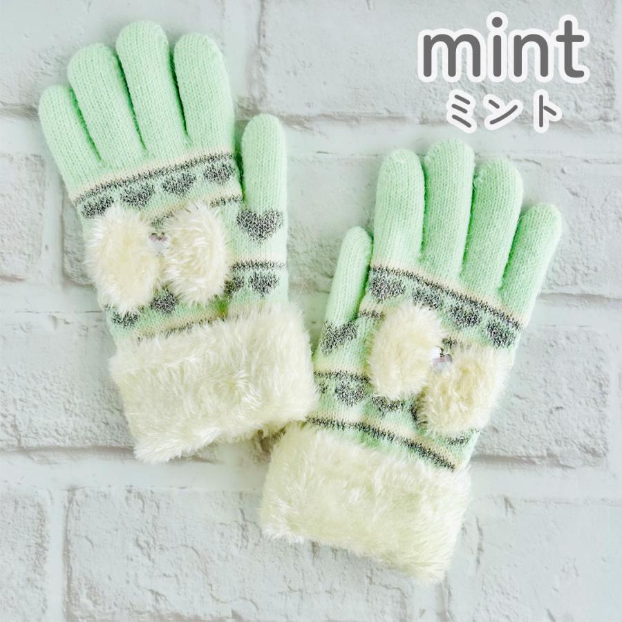 手袋 女の子 かわいい 小学生 高学年 裏起毛 てぶくろ 子供 こども 子ども 女子 通学 防寒 防寒具  誕生日 プレゼント ホワイトデー クリスマス |  | 03