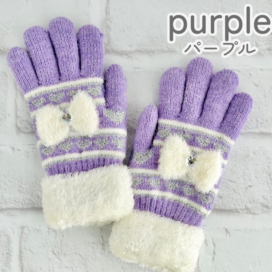手袋 女の子 かわいい 小学生 高学年 裏起毛 てぶくろ 子供 こども 子ども 女子 通学 防寒 防寒具  誕生日 プレゼント ホワイトデー クリスマス |  | 05
