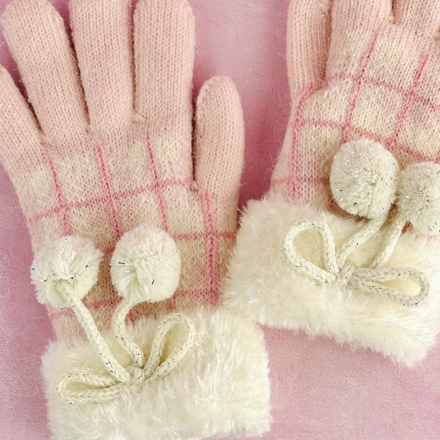 手袋 女の子 かわいい 小学生 高学年 裏起毛 てぶくろ 子供 こども 子ども 女子 通学 防寒 防寒具  誕生日 プレゼント ホワイトデー クリスマス |  | 01