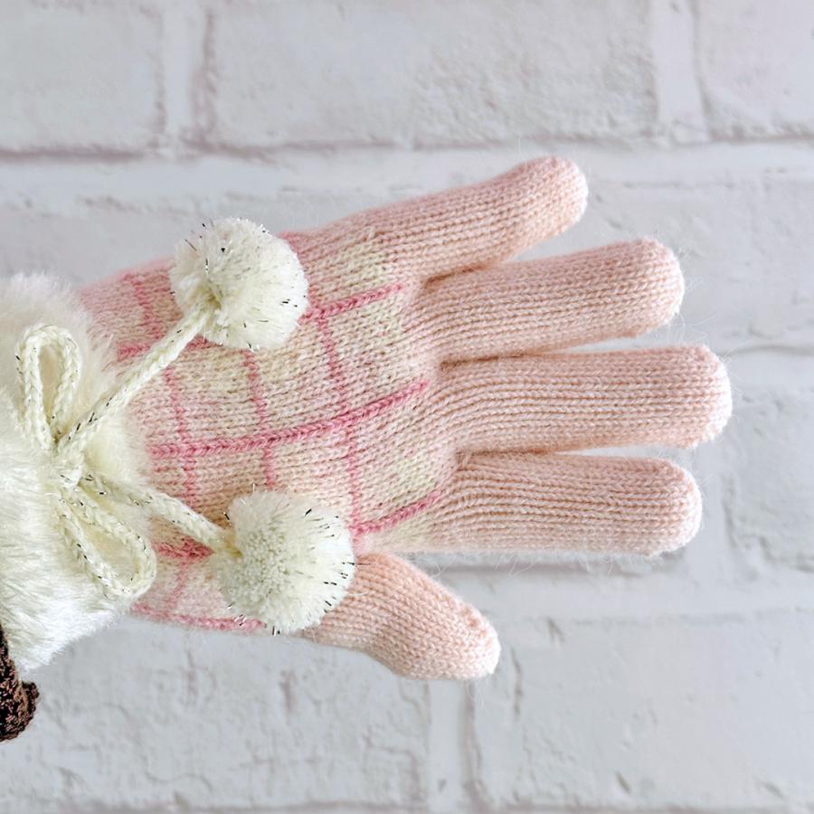 手袋 女の子 かわいい 小学生 高学年 裏起毛 てぶくろ 子供 こども 子ども 女子 通学 防寒 防寒具  誕生日 プレゼント ホワイトデー クリスマス |  | 02