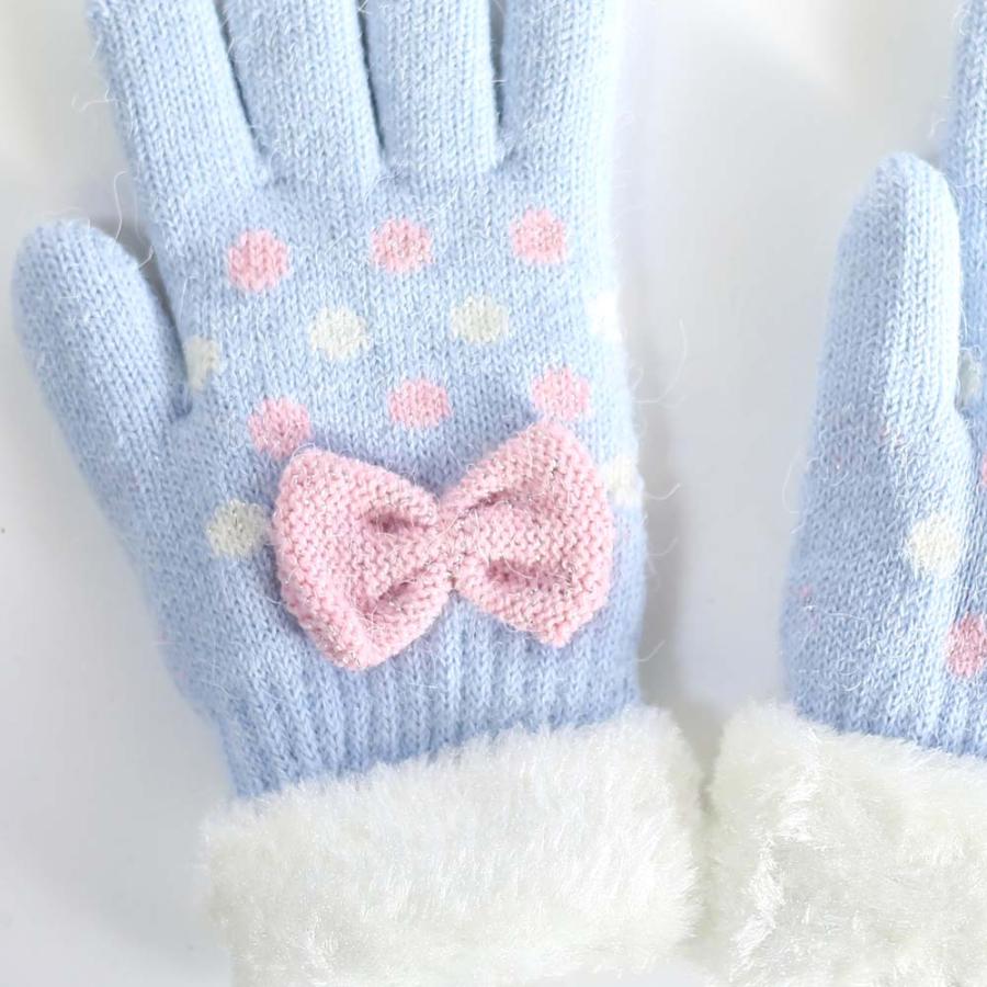 手袋 女の子 かわいい 小学生 高学年 裏起毛 てぶくろ 子供 こども 子ども 女子 通学 防寒 防寒具  誕生日 プレゼント ホワイトデー クリスマス |  | 04