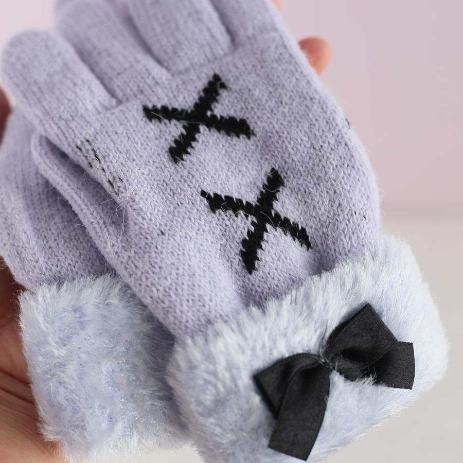 手袋 女の子 かわいい 小学生 高学年 裏起毛 てぶくろ 子供 こども 子ども 女子 通学 防寒 防寒具  誕生日 プレゼント ホワイトデー クリスマス |  | 02