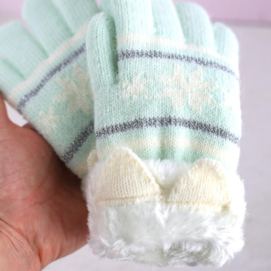 手袋 女の子 かわいい 小学生 高学年 裏起毛 てぶくろ 子供 こども 子ども 女子 通学 防寒 防寒具  誕生日 プレゼント ホワイトデー クリスマス |  | 03