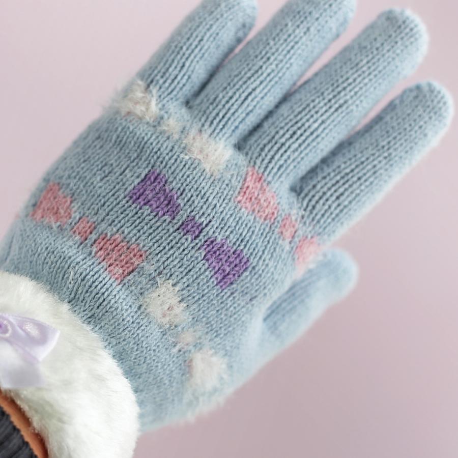 手袋 女の子 かわいい 小学生 高学年 裏起毛 てぶくろ 子供 こども 子ども 女子 通学 防寒 防寒具  誕生日 プレゼント ホワイトデー クリスマス |  | 02