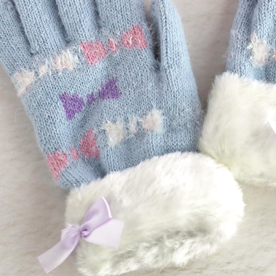 手袋 女の子 かわいい 小学生 高学年 裏起毛 てぶくろ 子供 こども 子ども 女子 通学 防寒 防寒具  誕生日 プレゼント ホワイトデー クリスマス |  | 03