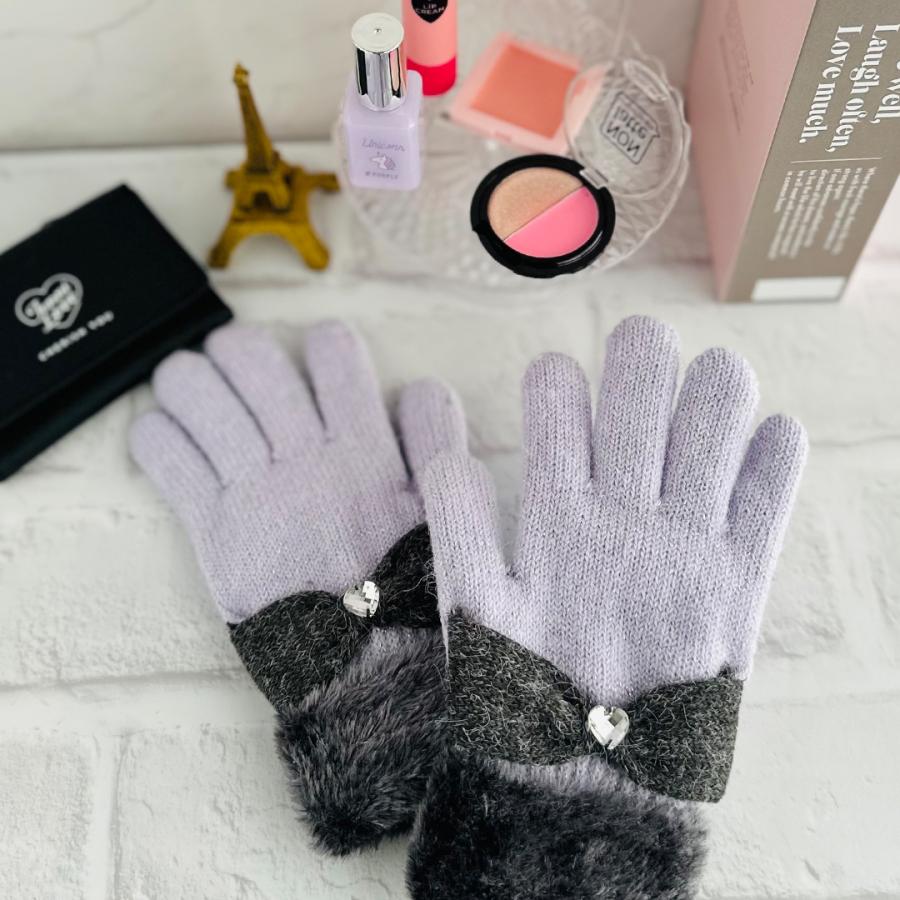 手袋 女の子 かわいい 小学生 高学年 裏起毛 てぶくろ 子供 こども 子ども 女子 通学 防寒 防寒具  誕生日 プレゼント ホワイトデー クリスマス |  | 02