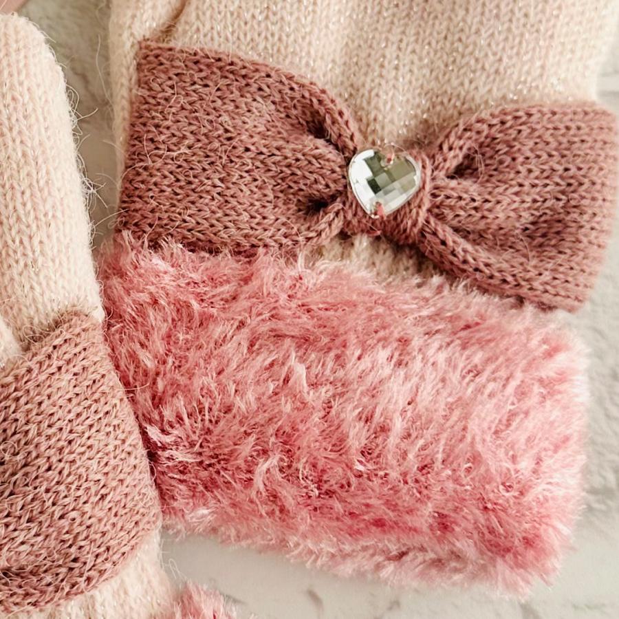 手袋 女の子 かわいい 小学生 高学年 裏起毛 てぶくろ 子供 こども 子ども 女子 通学 防寒 防寒具  誕生日 プレゼント ホワイトデー クリスマス |  | 08