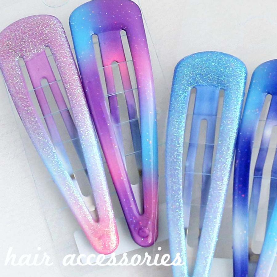 ヘアピン かわいい 女の子 ラメグラデ 7cm スリーピン アクセ おしゃれ グラデ 女子 子供 こども 誕生日 プレゼント 髪留め 髪飾り ピン 低学年 高学年 小学生 | ブランド登録なし