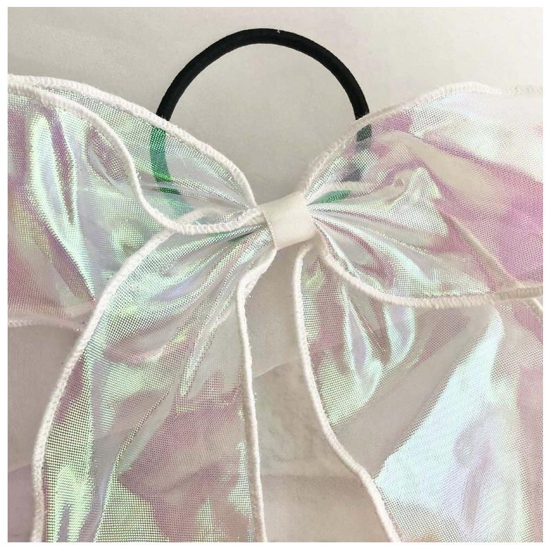 ヘアゴム かわいい 女の子 オーロラメロウリボンコンチョ アクセ おしゃれ 女子 子供 髪飾り レディース 低学年 高学年 小学生 中学生 高校生 誕生日 プレゼント | ブランド登録なし | 04