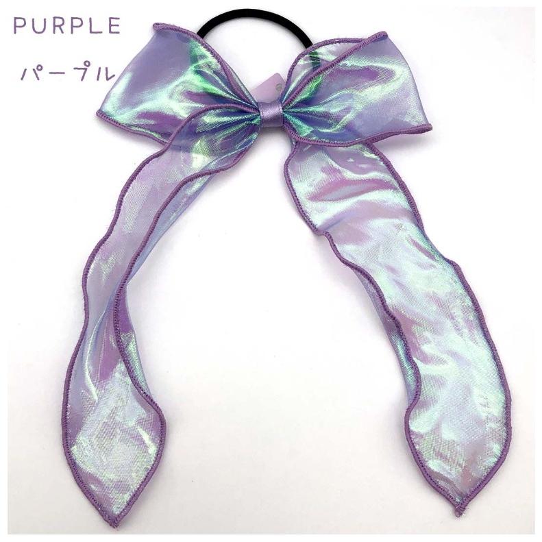 ヘアゴム かわいい 女の子 オーロラメロウリボンコンチョ アクセ おしゃれ 女子 子供 髪飾り レディース 低学年 高学年 小学生 中学生 高校生 誕生日 プレゼント | ブランド登録なし | 05