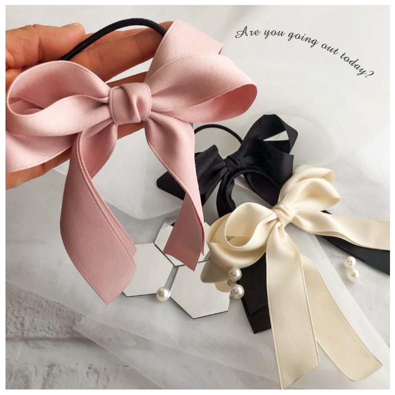 ヘアゴム かわいい 女の子 Wテープリボンコンチョ アクセ おしゃれ コンチョ 女子 子供 髪飾り 低学年 高学年 小学生 中学生 高校生 誕生日 プレゼント | ブランド登録なし | 01