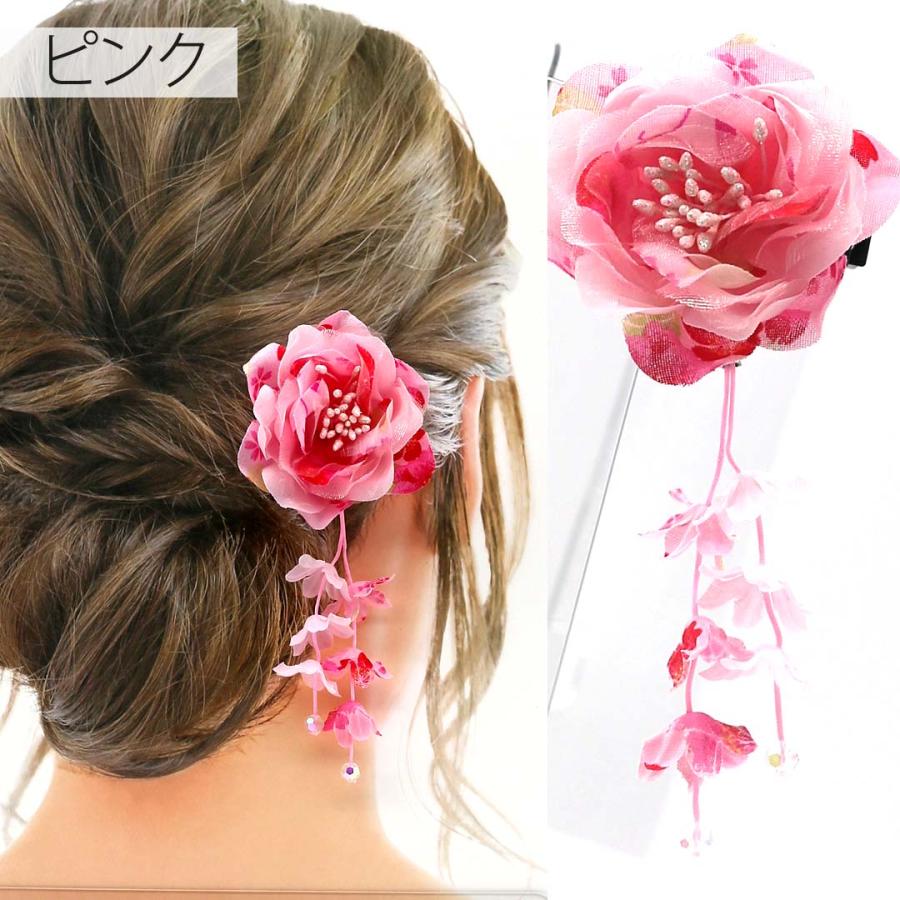 浴衣 髪飾り 子供 花 着物 アクセサリー クリップ ヘアアクセサリー 女の子 小学生 中学生 高校生 大人 おしゃれ かわいい ボブ 帯飾り ひなまつり 卒業式 コサ | ブランド登録なし | 09