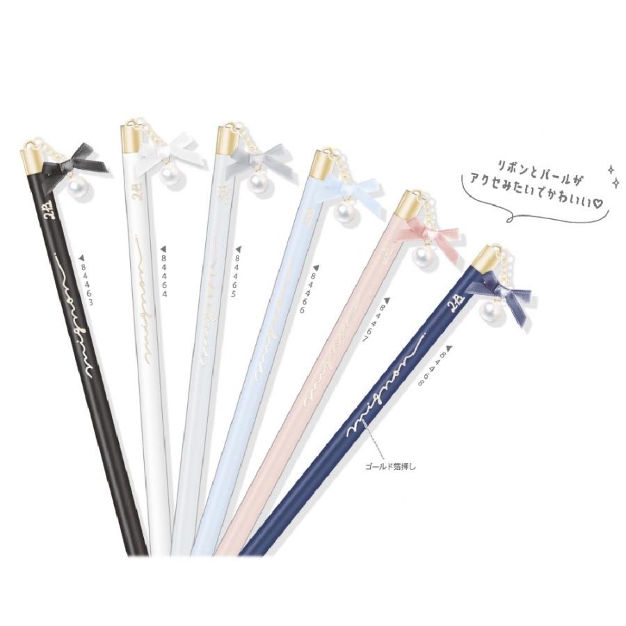 鉛筆 小学生 女の子 2B リボン 6本セット かわいい 文房具 鉛筆セット 文具セット えんぴつ 低学年 高学年 パール かわいい文房具 筆記具 子供 文具 女子 子供会 |  | 05