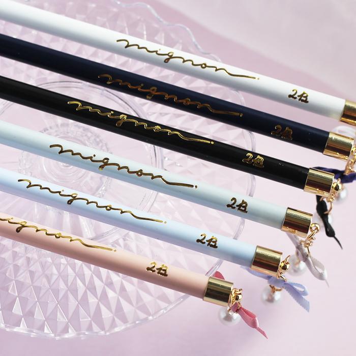 鉛筆 小学生 女の子 2B リボン 6本セット かわいい 文房具 鉛筆セット 文具セット えんぴつ 低学年 高学年 パール かわいい文房具 筆記具 子供 文具 女子 子供会 |  | 09