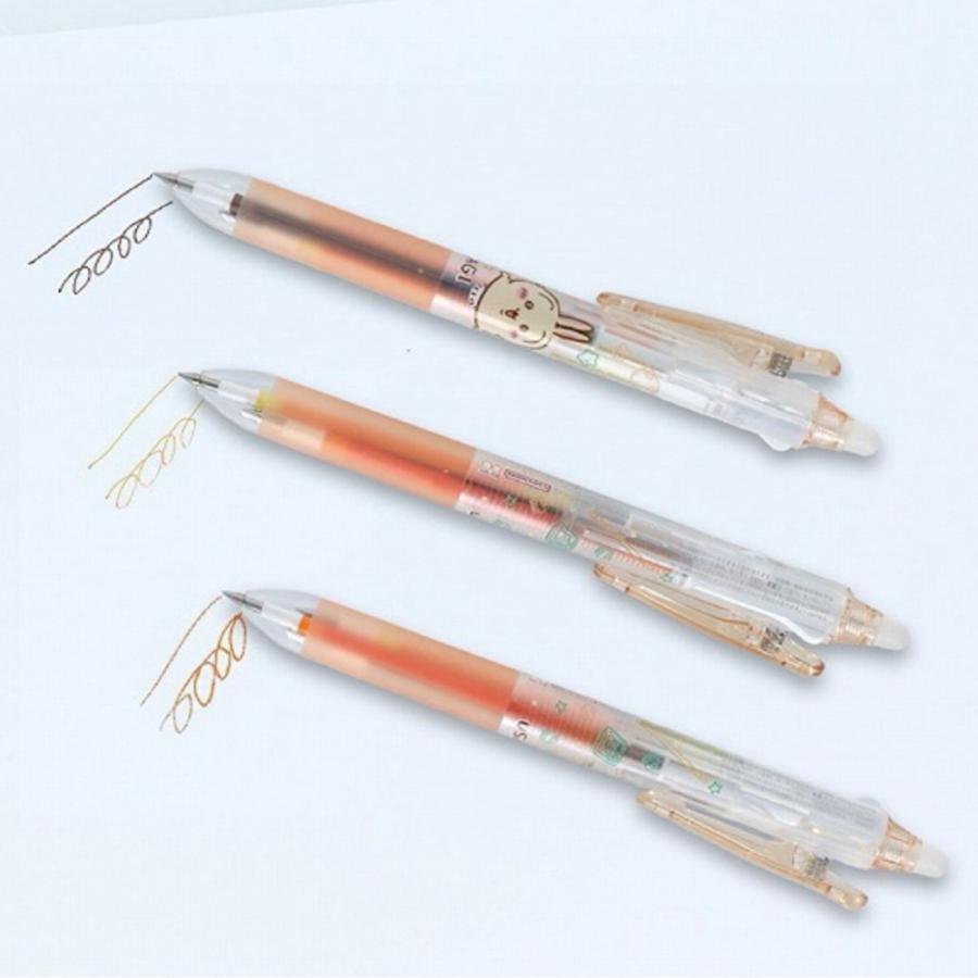 ちいかわ フリクション 0.38 ボールペン 3色ボールペン 0.38ｍｍ 水性 消せる こすると消える かわいい 女の子 女子 ハチワレ うさぎ 文房具 水性インク カラー |  | 05