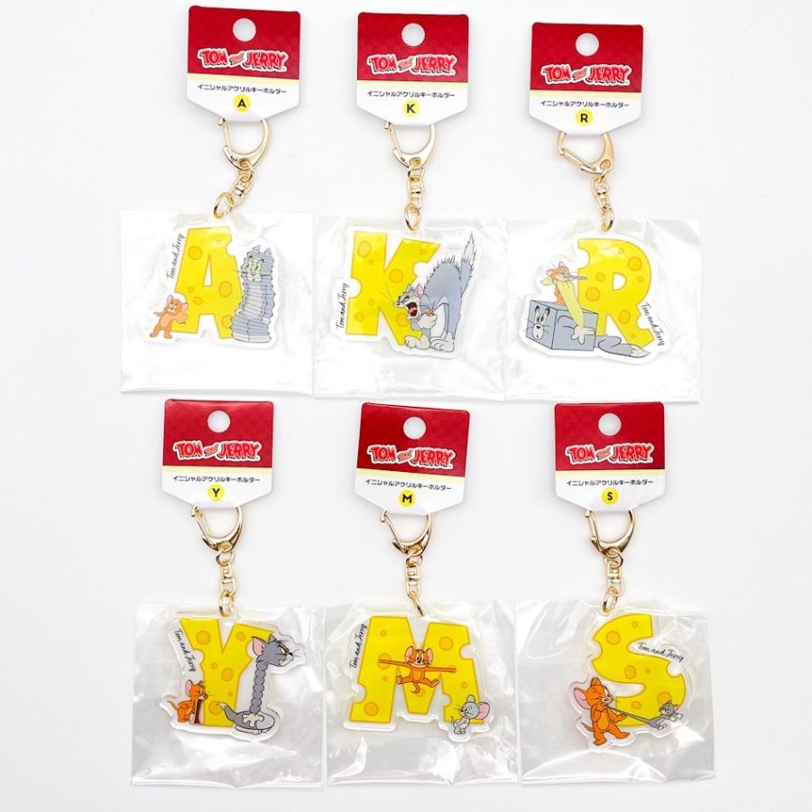 トムとジェリー キーホルダー イニシャル アクリル A K M R S Y トムとジェリー キーホルダー イニシャル アクリル A K M R S Y