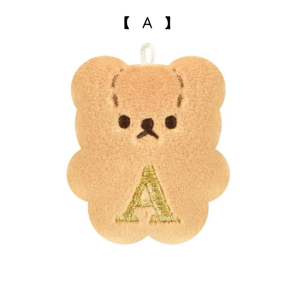 イニシャル キーホルダー クマ かわいい 女の子 ブラック アクセサリー