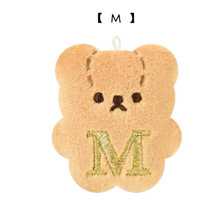 イニシャル☆クマキーホルダー　チャーム イニシャル】クママスコットチャーム（キーケース・キーホルダー