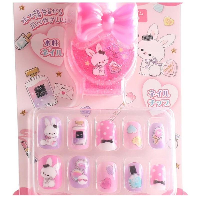 ネイル おしゃれ 女の子 キッズコスメ 水で落とせる水性ネイルセット コスメ 水性ネイル ネイルチップ かわいい 女子 中学生 子供 新入学 誕生日 プレゼント Kez163 ジュニア バッグの店 プリーズ 通販 Yahoo ショッピング