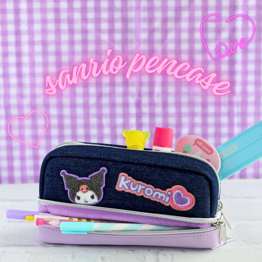 筆箱 サンリオ ハローキティ クロミ シナモロール スヌーピー デニム
