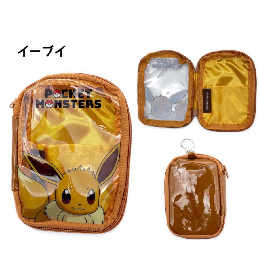 ポケセン】ポケモン YAK PAK／パスケース（イーブイコレクション）　ドット柄 ゲームドットシリーズ」にイーブイたちが登場！ それぞれのカラーが