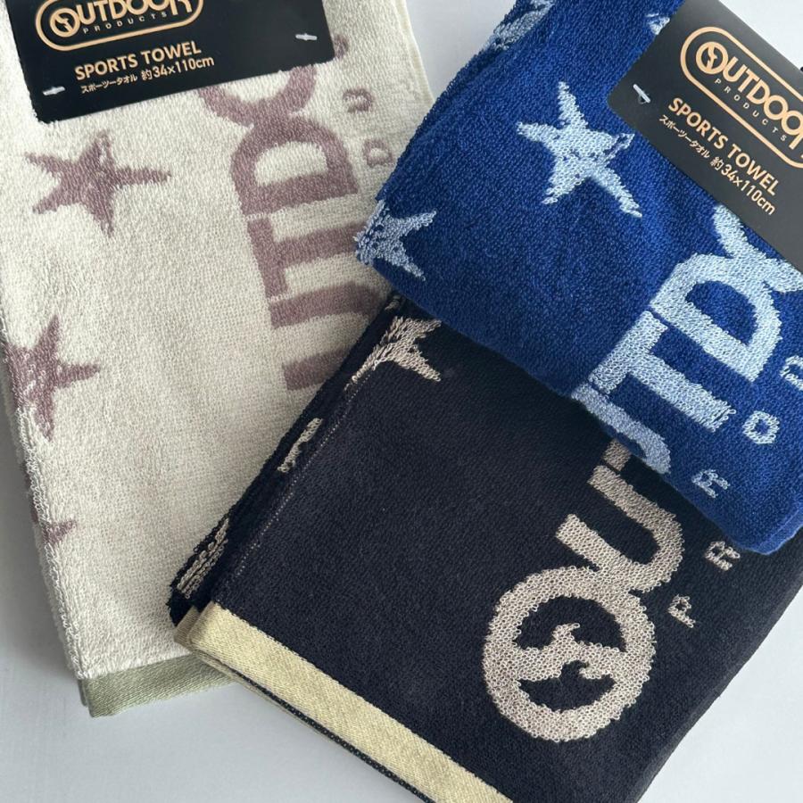 OUTDOOR スポーツタオル アウトドア タオル フェイスタオル 小学生 男の子 中学生 高校生 男子 部活 大人 シンプル ロゴ かっこいい 林間学校 修学旅行 スポーツ |  | 04