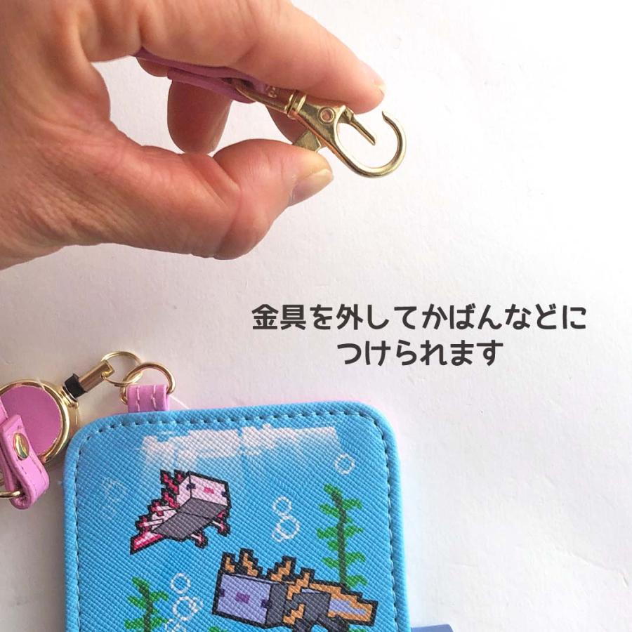 安全Shoppingマインクラフト グッズ パスケース 中学生 リール付き 男の子 通 定期入れ マイクラ 小学生 男子 子ども用ファッション小物 マインクラフトリール付きパスケース エンダーマン