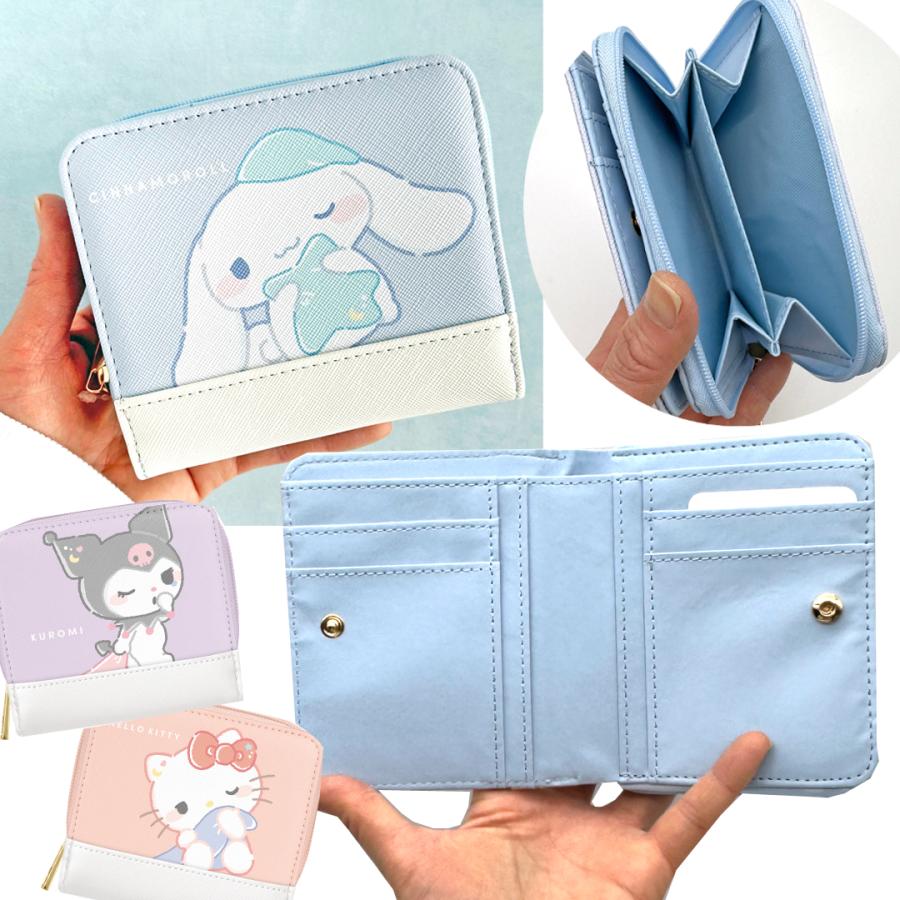サンリオ子供用お財布他セット sanrio（サンリオ） キャラクター 首かけ紐付き 財布 コンパクト 二