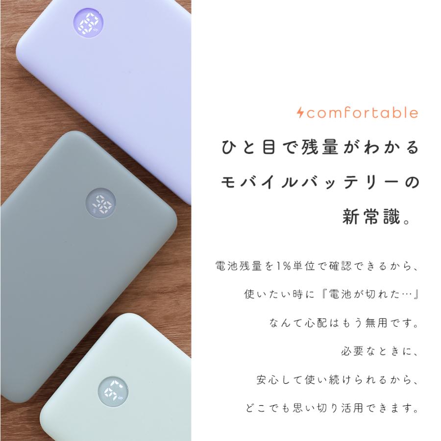 モバイルバッテリー 10000mAh 残量表示ディスプレイ PD20W入出力 モバイルバッテリー 10000mAh 残量表示ディスプレイ PD20W入出力