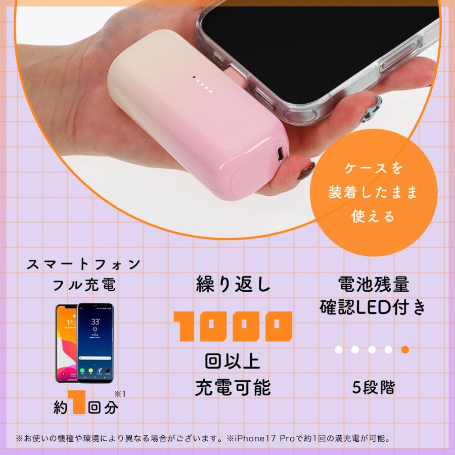 MOTTERU（モッテル） ダイレクトモバイルバッテリー 5,000mAh PD20W