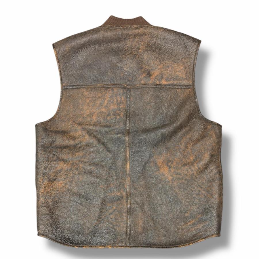 STUSSY（ステューシー） Mouton Leather Vest ムートンレザーベスト