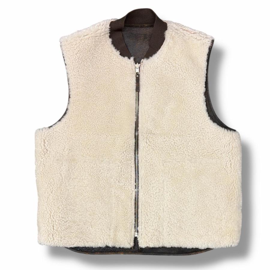 STUSSY（ステューシー） Mouton Leather Vest ムートンレザーベスト