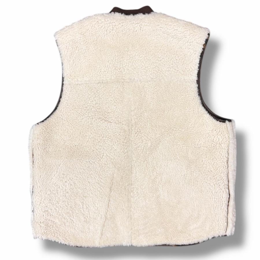 STUSSY（ステューシー） Mouton Leather Vest ムートンレザーベスト