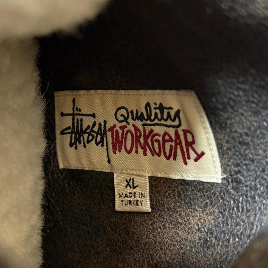 STUSSY（ステューシー） Mouton Leather Vest ムートンレザーベスト