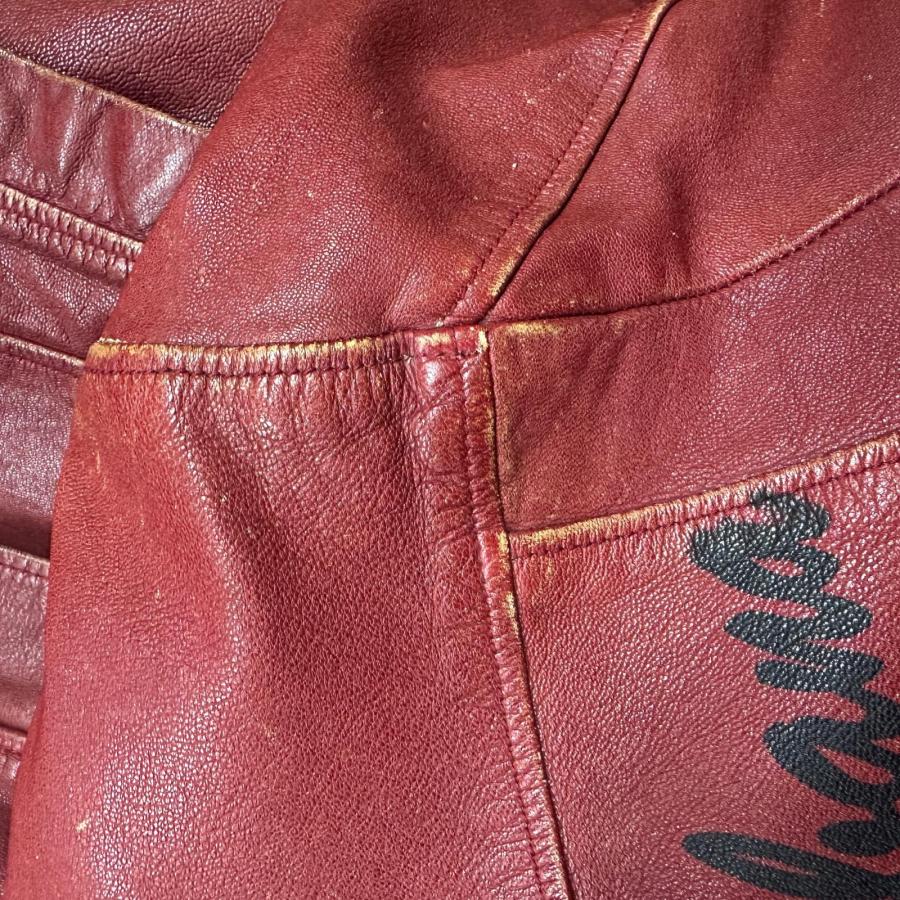 国内正規 DOLCE&GABBANA Goat Leather Jacket レザージャケット ライダース ドルチェアンドガッバーナ LS55/ULFF レッド 46 （10139M） DOLCE&GABBANA ドルチェアンドガッバーナ ドルチェアンドガッパーナ