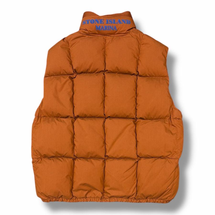 Stone  オレンジ ダウンベスト STONE ISLAND ストーンアイランド MARINA VEST マリーナダウンベスト