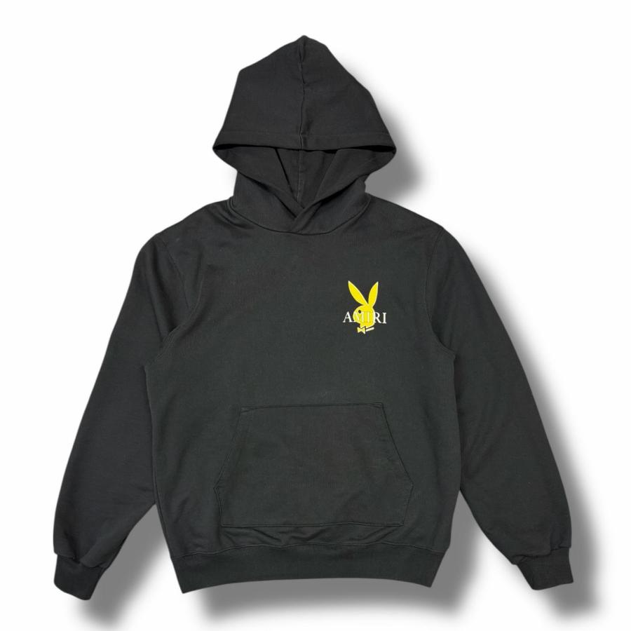 AMIRI Playboy Logo Hoodie Blackアミリ パーカー AMIRI × PLAYBOY アミリ プレイボーイ ロゴプリントパーカー
