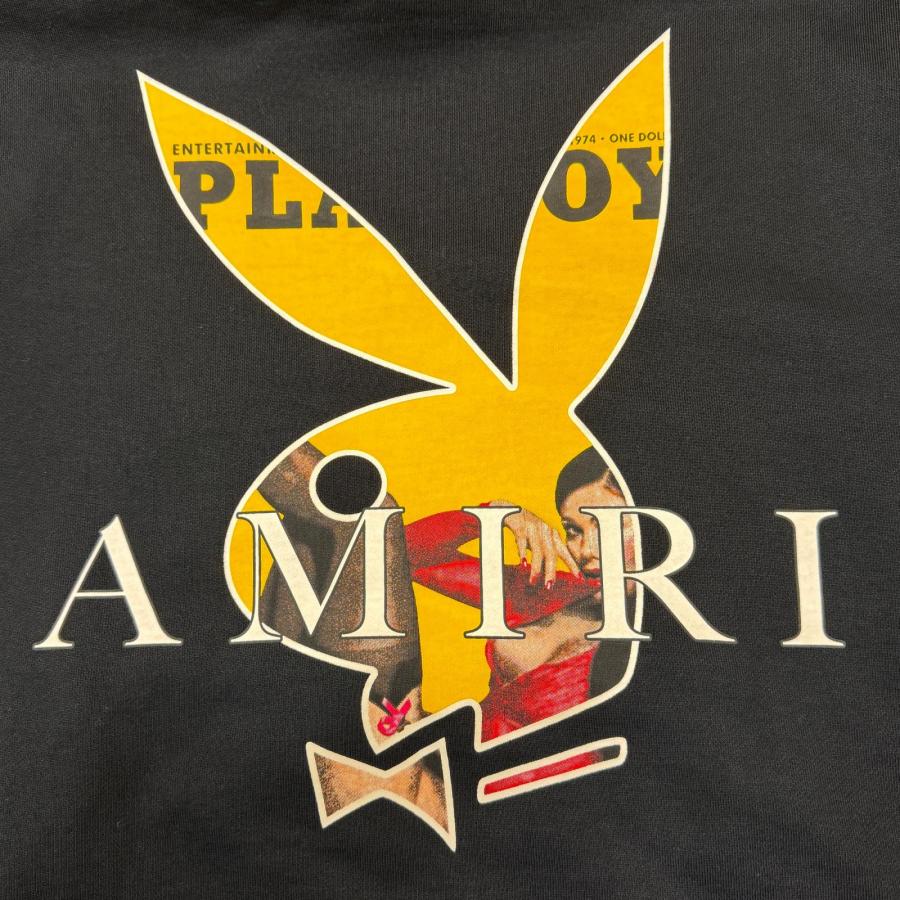 AMIRI Playboy Logo Hoodie Blackアミリ パーカー AMIRI × PLAYBOY アミリ プレイボーイ ロゴプリントパーカー